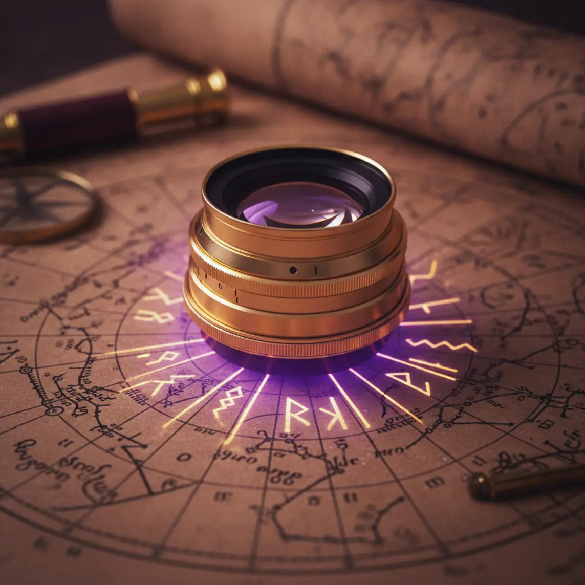 Lente de ouro mágica para revelar easter egg